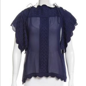 Boho Navy Isabel Marant Etoile Top